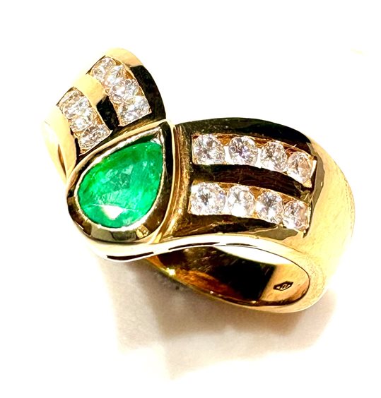 Anello Sommer Donna Classici in Oro giallo Smeraldo 0.3 Ct 60015945-15 - 60015945-15